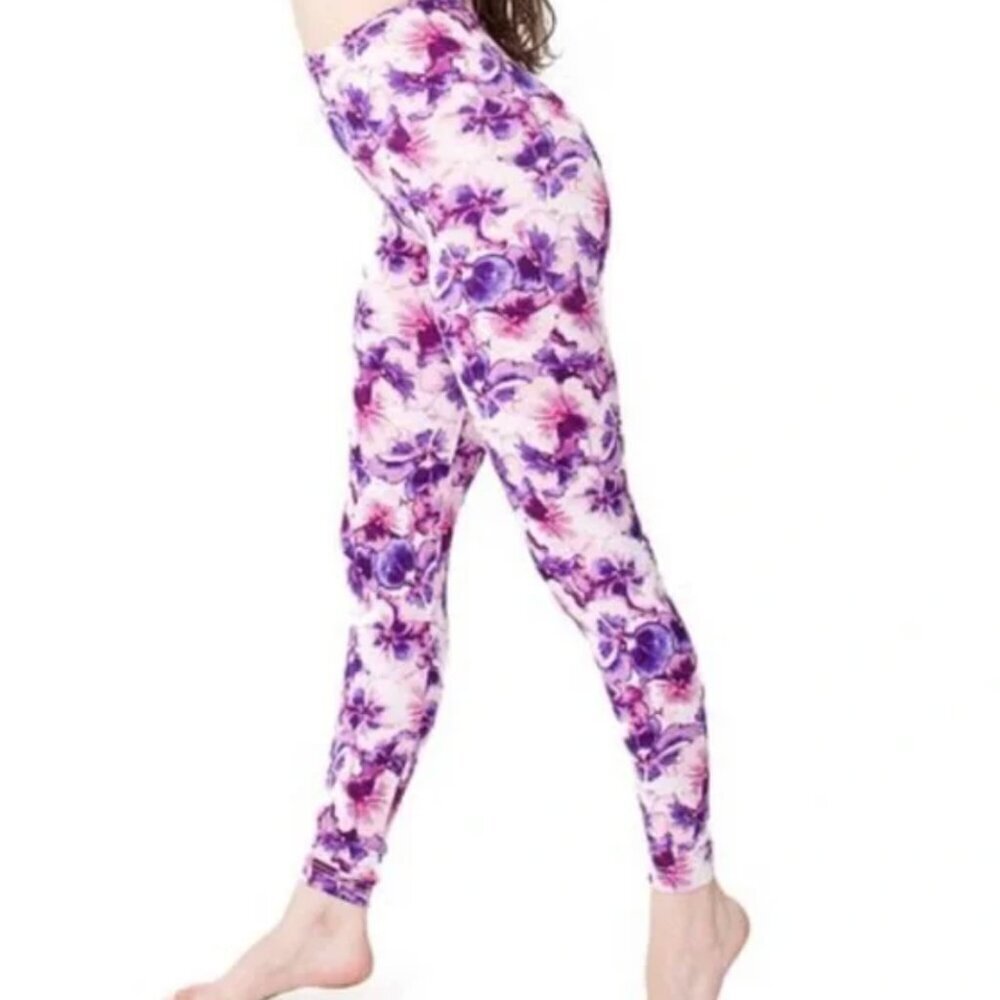 American Apparel Floral Leggings